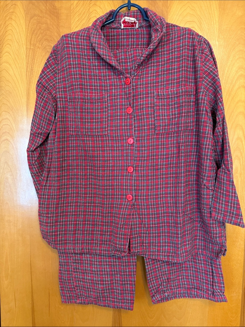 April Cornell flannel PJs